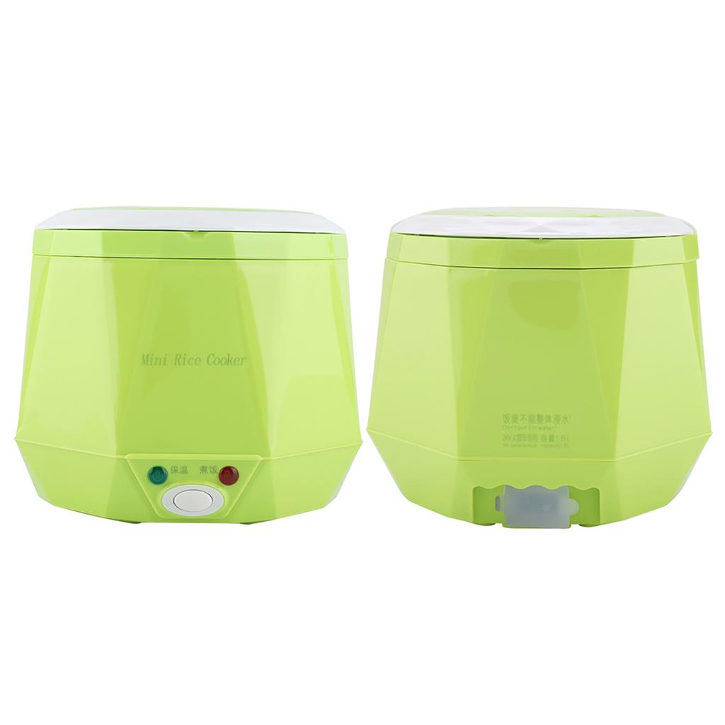 24V 140W 1,6 L Elektryczny Przenośny Wielofunkcyjny Garnek do Gotowania Ryżu Jedzenie dla Ciężarówki (Zielony)