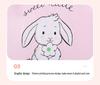 Little Maven Cute Rabbit Summer T-Shirt - Short Sleeve Top for Kids (European & American Style)