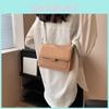 Schicke Vintage PU Kleine Quadratische Umhängetasche Für Damen In Schwarz Khaki Rot Und Kiwigrün