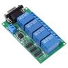 12V 4Ch DB9 RS232 Relay Board Remote Control UART Serial Port Switch for Car Motor