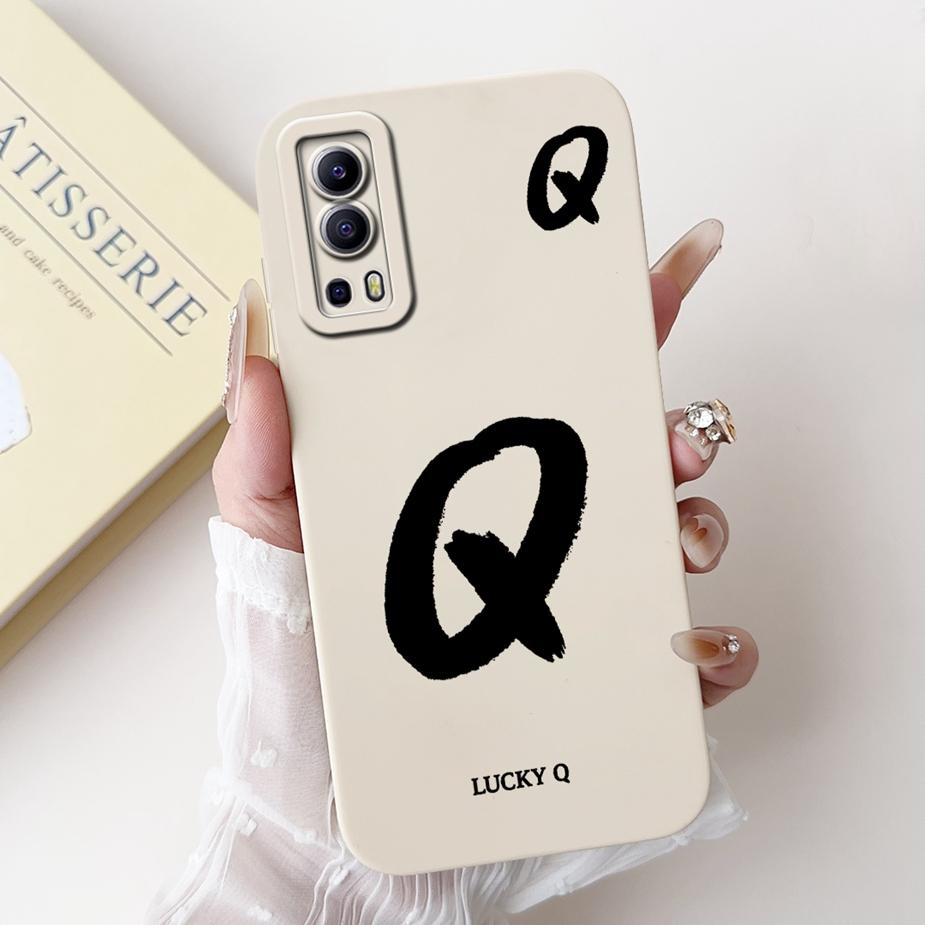 Per Custodia Vivo Y52 5G V2053 Carina Lettere Fortunate Cover Morbida Custodia in TPU Per Vivo Y72 Y 52 VivoY52 VivoY72 5G V2041 Custodie Bumper