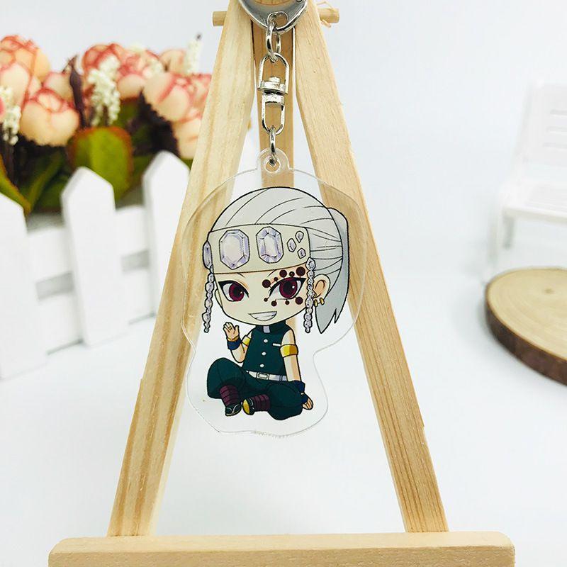 Demon Slayer Kimetsu No Yaiba Anime Laser Printed Hd Acrylic Pendant Keychain For Kids