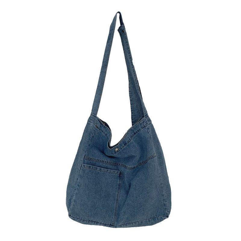 Large Capacity Crossbody Bag for Students, School Bag, Korean Version, Simple Single Shoulder Bag