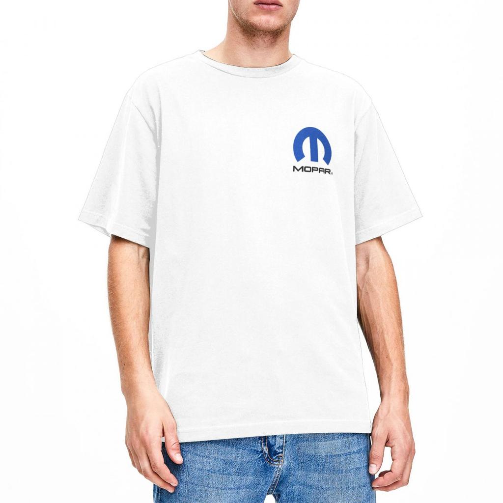 Men T-Shirt Mopar Logo T Shirts Trending American Summer Tees Awesome Casual 100 Cotton Tops Gift Idea