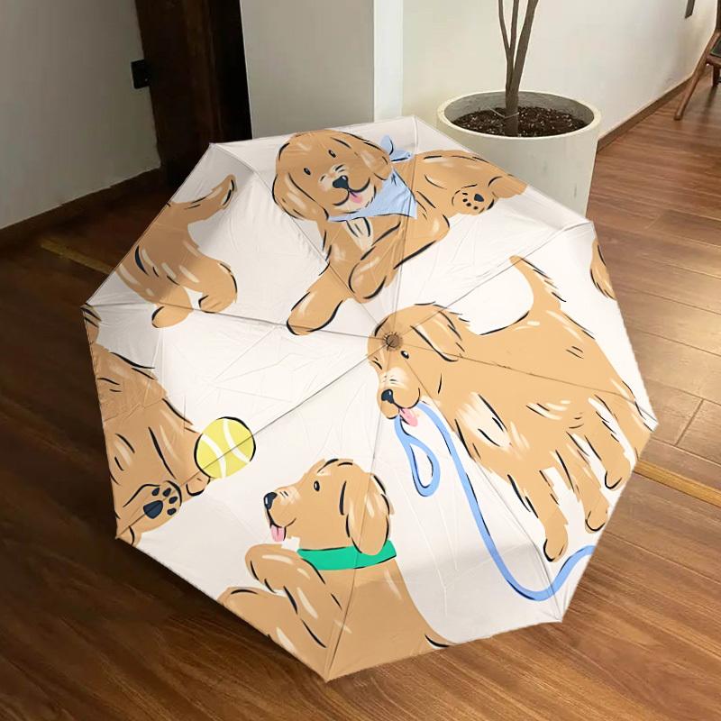 

1pc Puppy Playtime Automatic Open/Close Umbrella, Formal Events - Ideal Gift for Family or Friends, Outdoor Accessory yy251211196