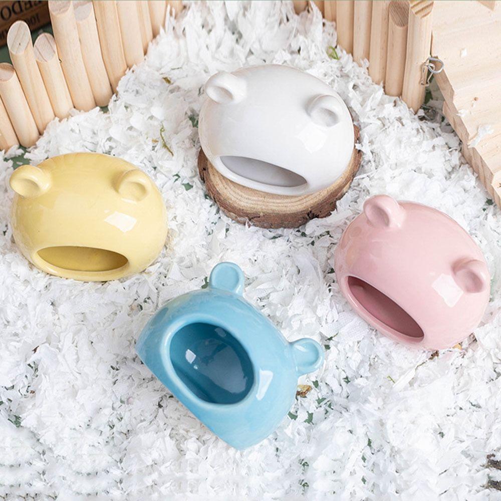 Creative Hamster Ceramic Nest Ceramics Hut Ceramics Hamster House Hamster Bed Cage Accessory