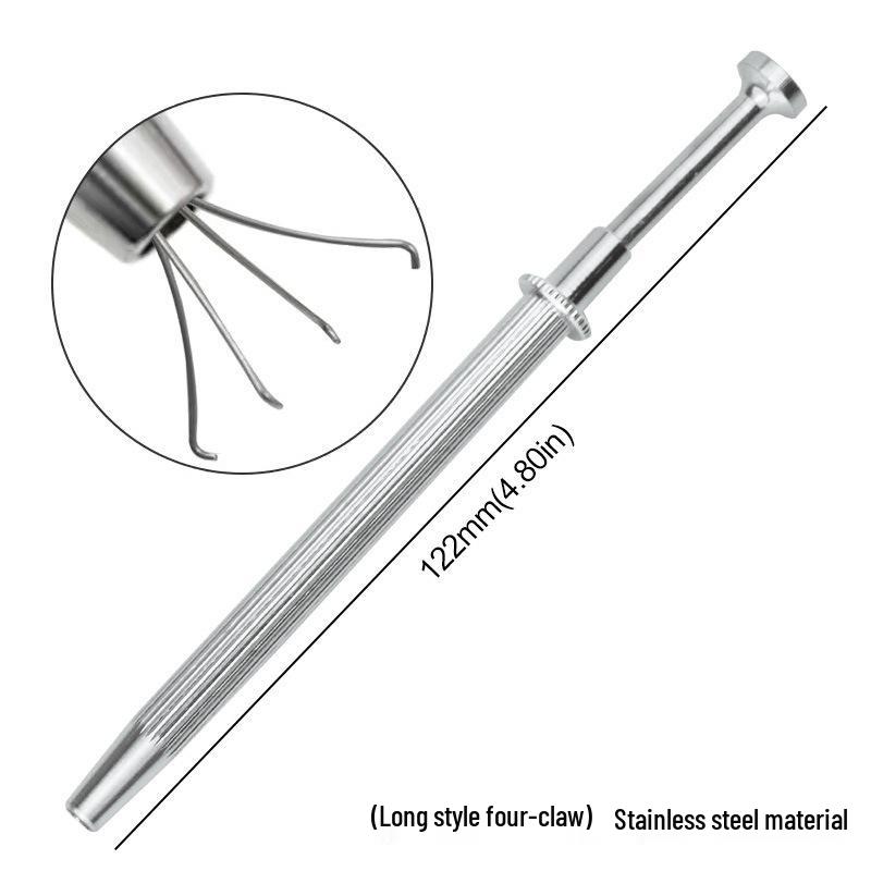 Diamond & Jewelry Gripping Tool - Four-Claw & Three-Claw Gem Clip for Loose Stones & Zircon