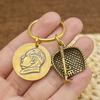 Brass, Chairman's Portrait Badge, Car Keychain, Pendant, Gourd Men's and Women's Gift, Copper Tourism Souvenir