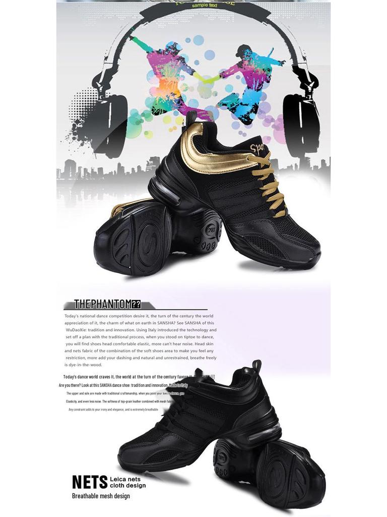 Modern Mesh Soft Sole Jazz Dance Shoes for Adults - All-Season Fitness Footwear