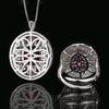 Jewelry Hot Color Treasure Set Ring Necklace Red Blue Emerald Flower Design Women's Luxury
