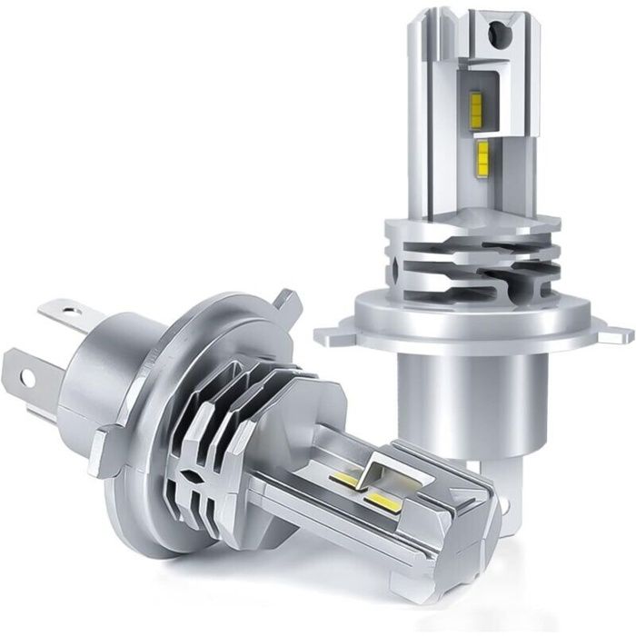 Ampoule LED H4, blanche 6 500 K, pour kit d\'ampoule de phare de conversion de faisceau haut/bas de voiture 24 V. (2 pices)