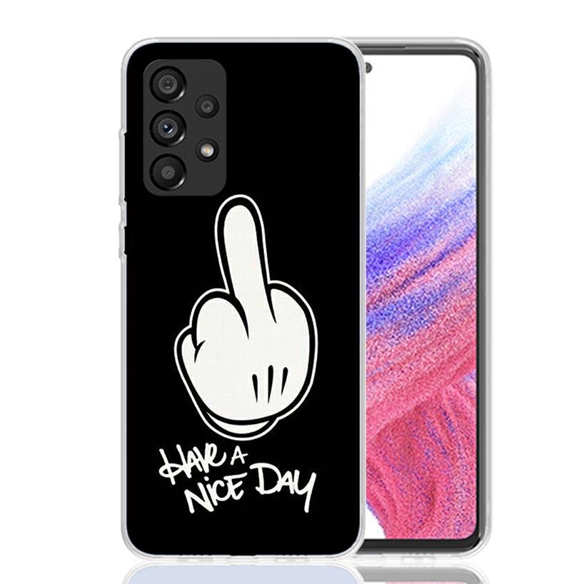 Middle Finger Phone Case For Samsung Galaxy A17 A16 A14 A15 A13 A57 A56 A54 A55 A53 A37 A36 A34 A35 A33 A26 A24 A25 A23 Galaxy A