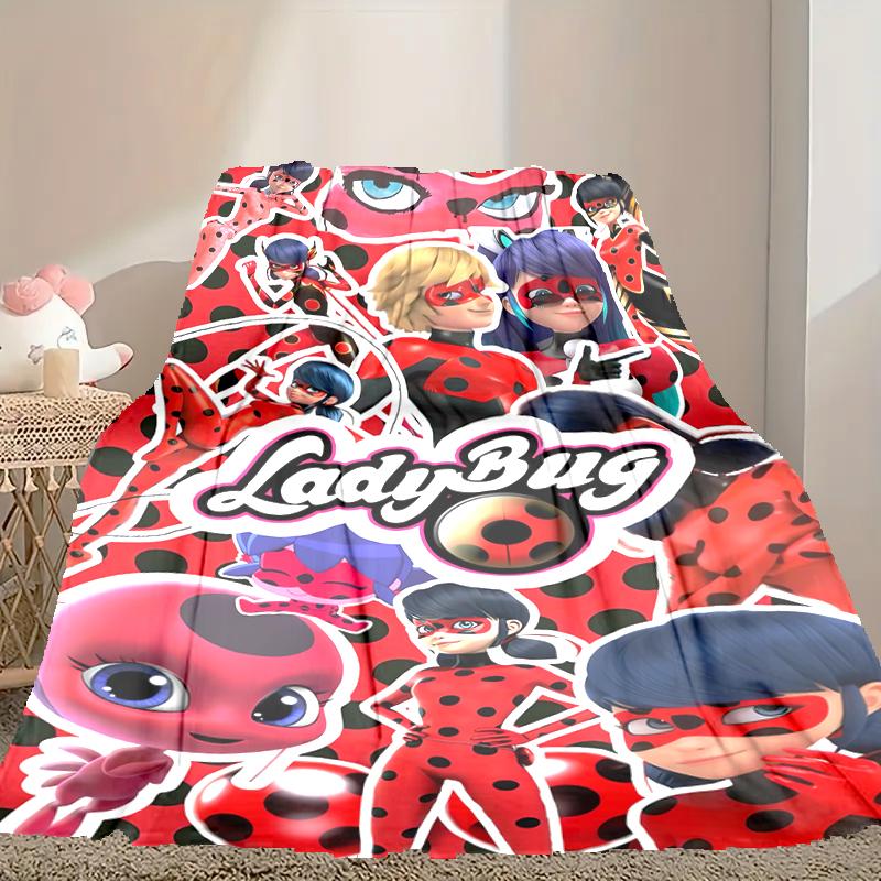 Ladybug Blanket Lightweight Print Throw Blanket For Couch, Bed, Car, A Heartfelt Gift for Your Family and Friends