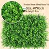 Eucalyptus Artificial Plant Wall Decoration - Greenery Background with Faux Flowers and Lawn Grass Turf