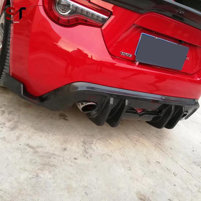 Carbon Fiber Rear Bumper Diffuser Kit for Toyota GT86/Subaru BRZ