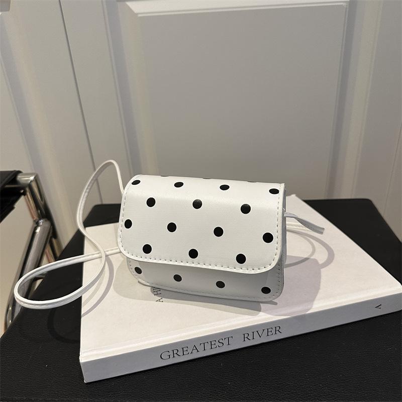 Mini Temperament Shoulder Bag Exquisite and Beautiful Casual Polka Dot Printing Popular Fashion Trend Messenger Bag Small Square Bag Women