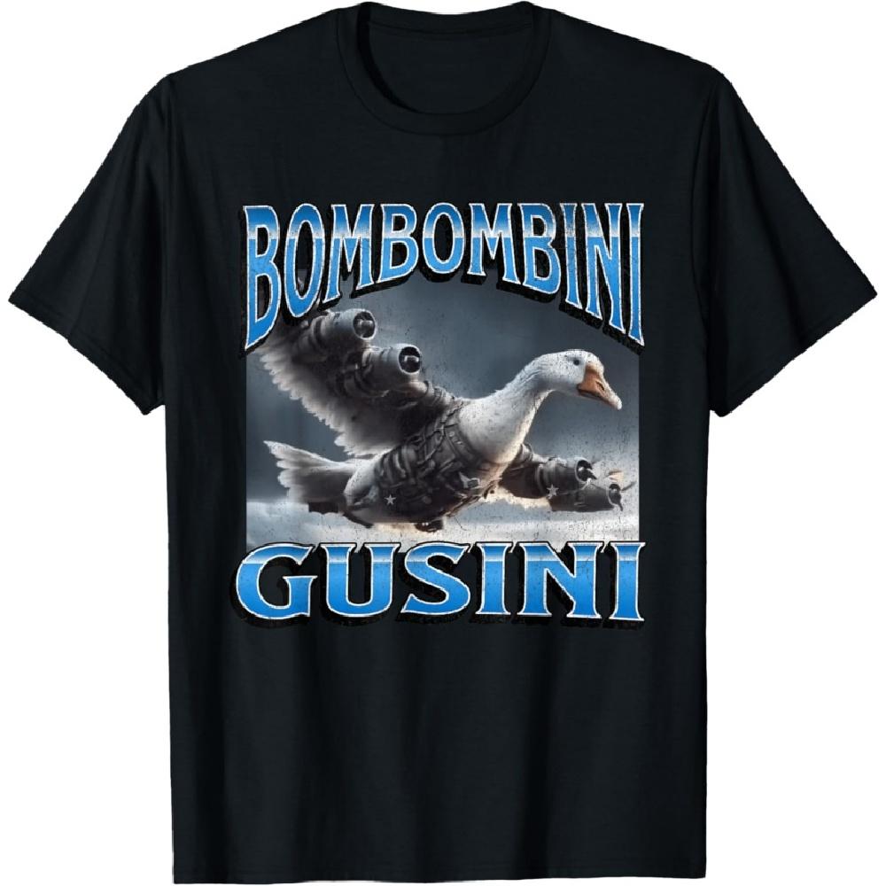 

Bombombini Gusini Funny Italian Brainrot Meme Graphic T-Shirt(1) XXXXXL чорний