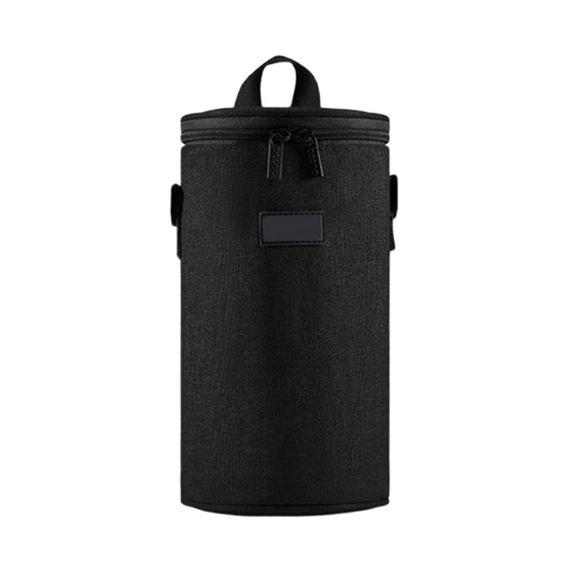 Portable Lens Storage Bag Cylindrical Design Featuring Oxford Cloth Protect Equipment from Scratches and Moisture