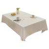 Solid Color White Household Table Cloth Primary Color Cotton And Linen Tablecloth Coffee Table Original White Linen Tablecloth