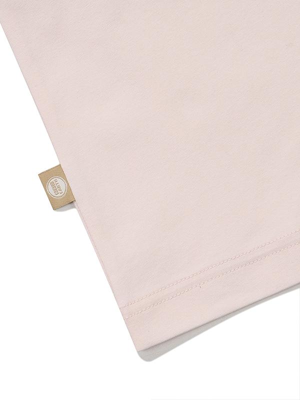 BBC EARTH Stitch Cutoff Short Sleeve T-Shirt_Light Pink