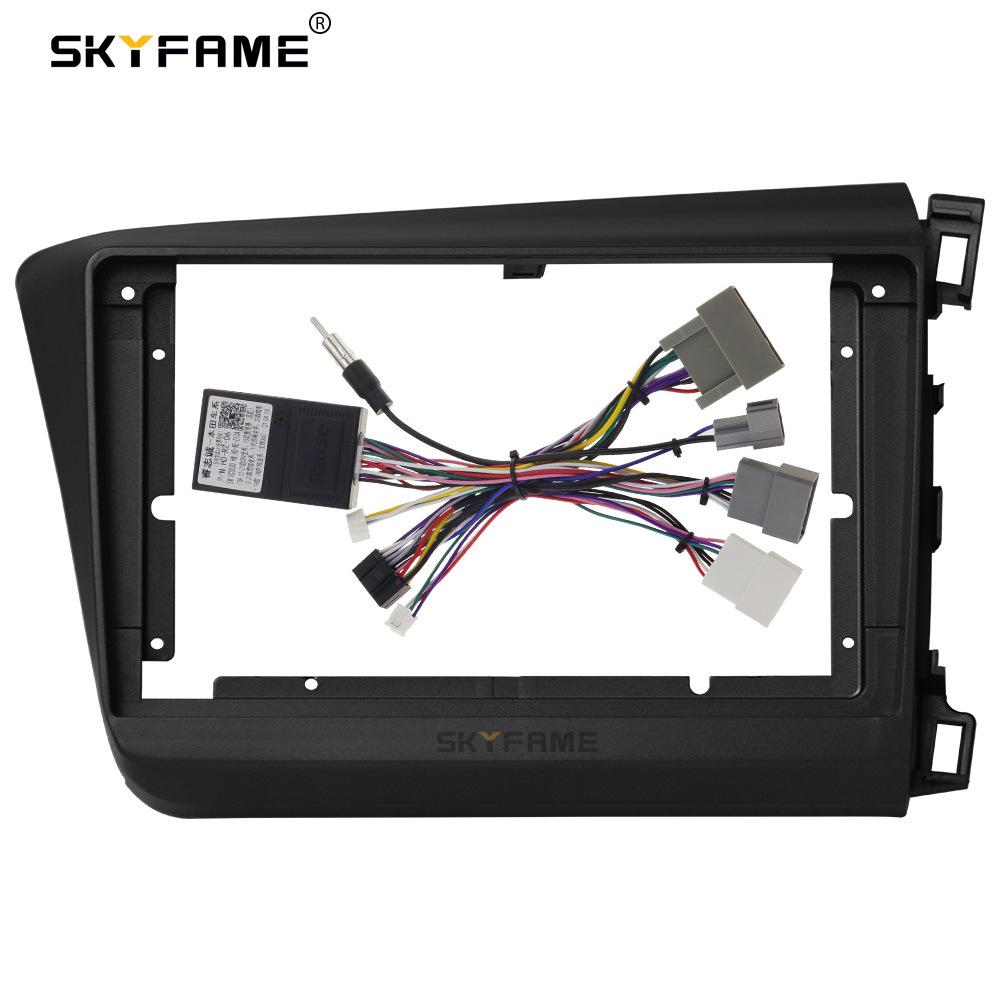 SKYFAME Fascia Kit for 2012-2015 Honda Civic Audio/Navigation Face Frame