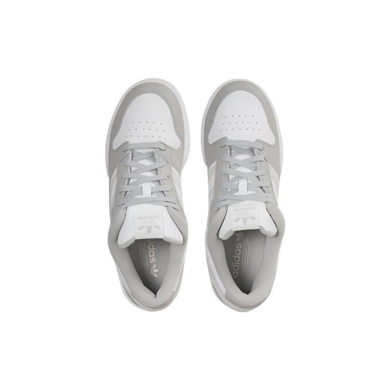 Adidas Originals Team Court 2 2 Anti-Slip Wear-Resistant Low-Top Skateboard Shoes Unisex White Gray Sneakers IF1199