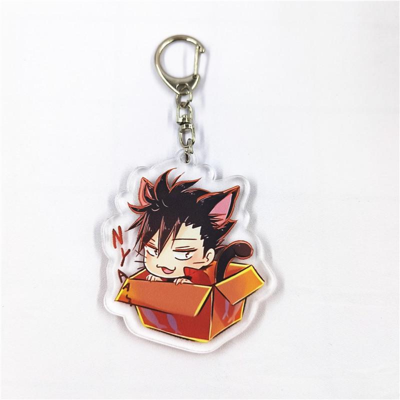 Haikyuu!! Double-Sided Keychain Pendant: Hinata, Kageyama, Kenma