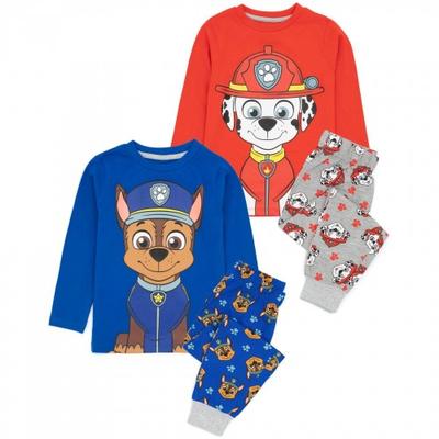 Childrens/Kids Chase & Marshall Long Pajama Set (Pack of 2)