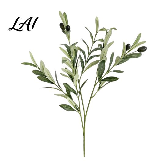 Elegantes Heimornament Äste Künstliche Oliven für Vase Künstliche Baumäste DIY Fake Dekorative Blätter Veranstaltungsdekorationen Pflanzen Realistisches Grün