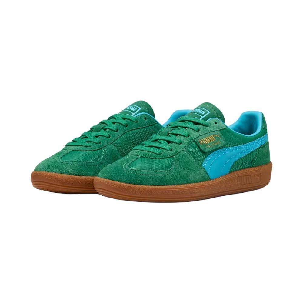 Puma Palermo Vintage Update Archive Green Bright Aqua Unisex Sneakers 401364-01