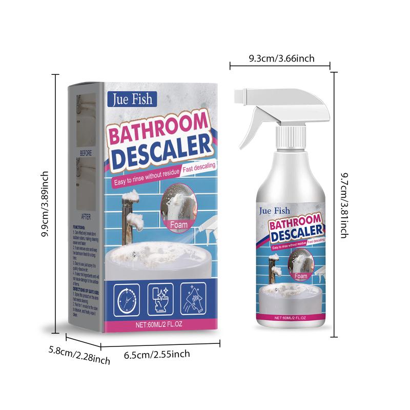 Bathtub Toilet Stubborn Stains Cleaner Spray Fast Acting Formula for Bathroom Deep Clean Home Use
