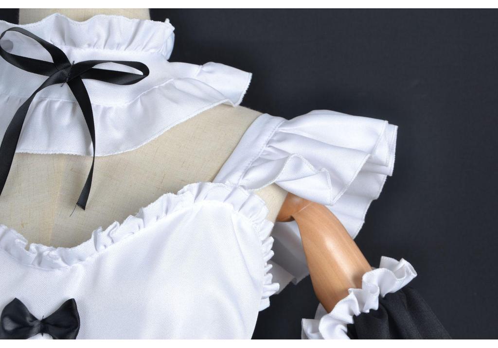 Costume da Cosplay Maid di Rem Ram - Abito Anime Bidimensionale per Donne