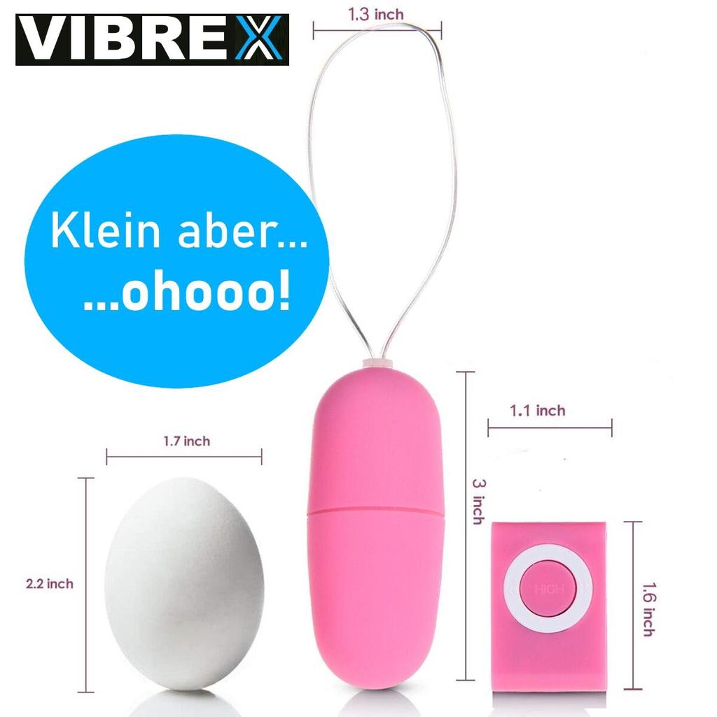 VIBREX Vibro Egg Massage Remote Control Mini Vibration Toy Love Balls
