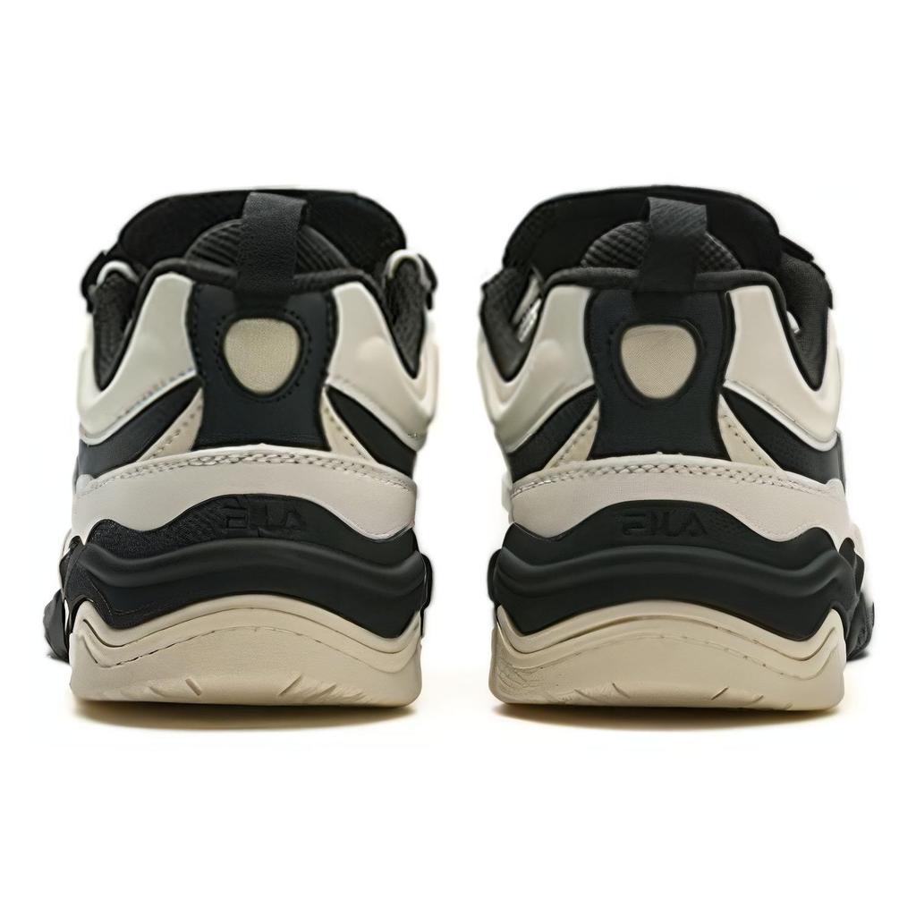 FILA Fusion Kick Wave Sole Sneakers Comfortable Lightweight Shock Absorbing Durable Low Top Women sneakers Black White T12W342305FBG