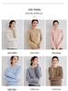 2024 Autumn/Winter Women's Cashmere Round Neck Loose Pullover Sweater - Solid Color Knit Base Layer