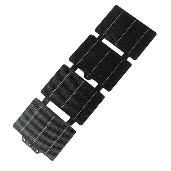 14W Solar Panel Portable Phone Charger IPX6 Waterproof Foldable Design Type-C/USB Single Crystal Silicon Solar Panel Charger