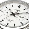 Casio Standard Quartz Men's Watch MTP-E335D-7EV Multi-Calendar Silver White Overseas Model