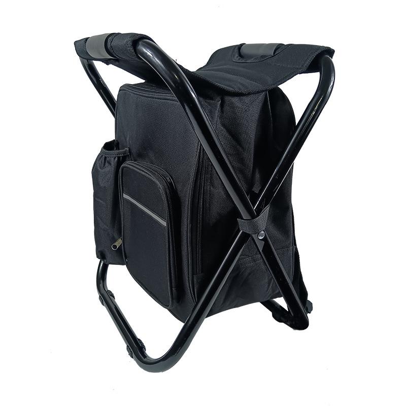 Portable Multifunctional Folding Stool: Outdoor, Beach & Fishing Chair with Insulated Backpack