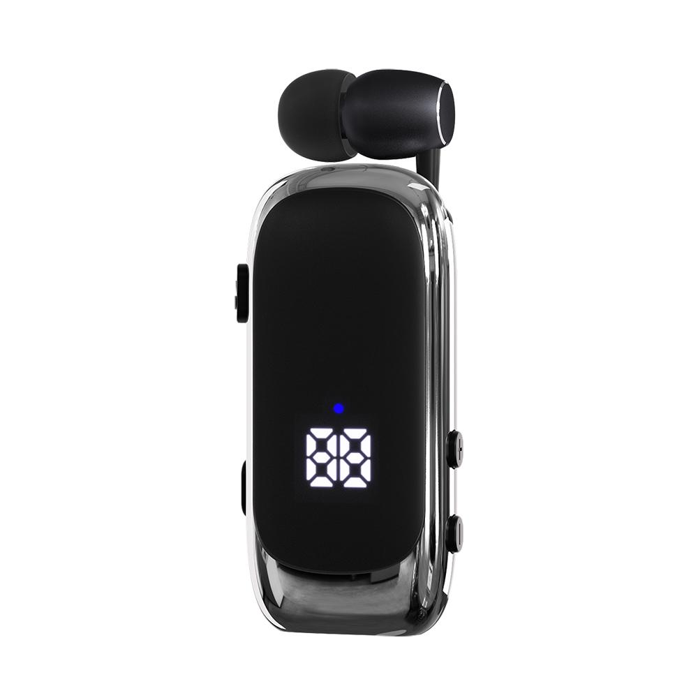 K88 Lavalier Business Wireless Headset Bluetooth 5.4 Calling/Music 20 Hour Vibration Reminder With Mic Noice Cancelling Earphone