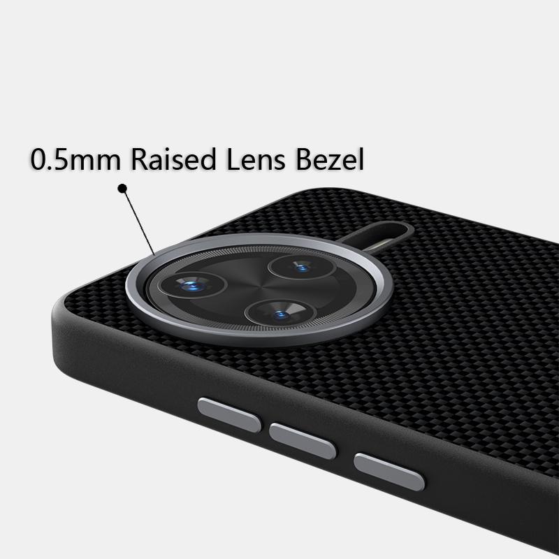 Ökologisches Lederetui Für Redmi K80 Schlank Stoßfest Magnetische Saugung Karbonfaser Hülle Abdeckung Metalllinse Griff Funda Conque Etui