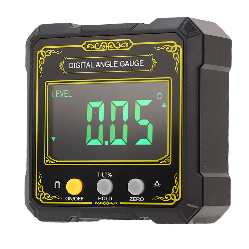 Digital Inclinometer Backlit LCD Screen Magnetic Base IP65 Electronic Level Angle Finder for Woodworking Table Saw