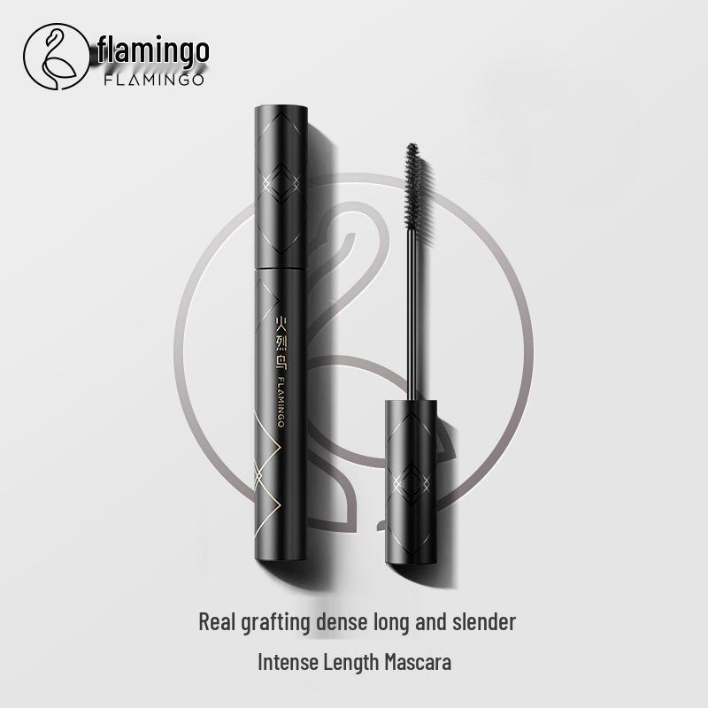 Flamingo Fiber Lash Mascara - Lengthens, Curls, Smudge-Proof, Long-Lasting, Shape-Holding