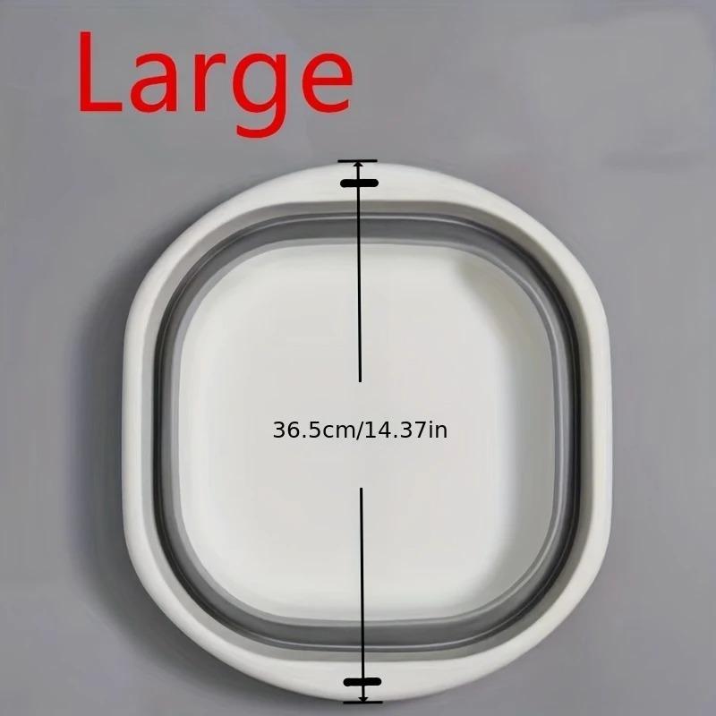 3 Pack Collapsible Tub Wash Basin Laundry Baskets Space Saving Storage Container for Dishing Fruit Camping Laundry Hiking Home