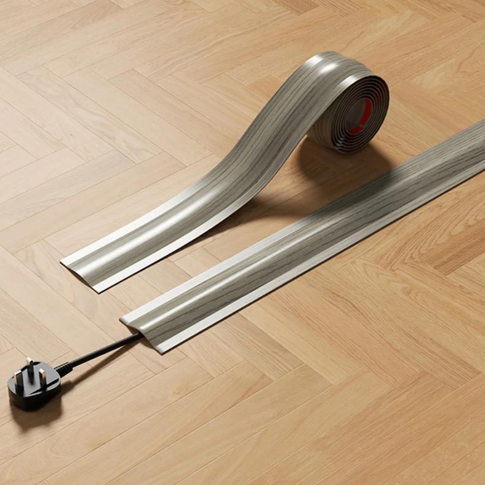 High Quality Soft Cord Cover PVC Durable Wire Cover Self-Adhesive Cable Management PVC Cord Cover Floor