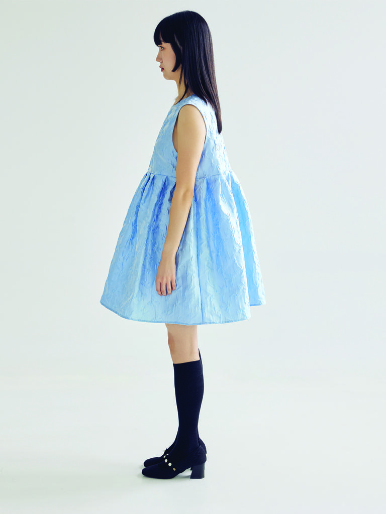 Bomnal Boutique Jacquard Mini Dress _ Blue
