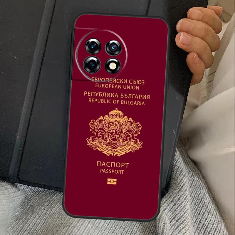 Bulgaria Flag Passport Case For OnePlus Nord 5 CE 2 3 4 Lite N20 N30 OnePlus 15 13 12 11 10T 10R 12R 13R 13T Cover