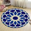 Modern Geometric Circular Living Room Carpet Dazzling Black and White Textured Bedroom Round Rug Hanging Basket Chair Floor Mat