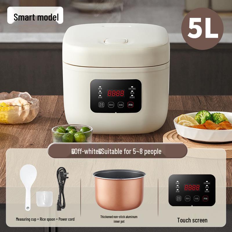 Smart Multifunctional Rice Cooker with Non-Stick Pot and Timer Reservation
