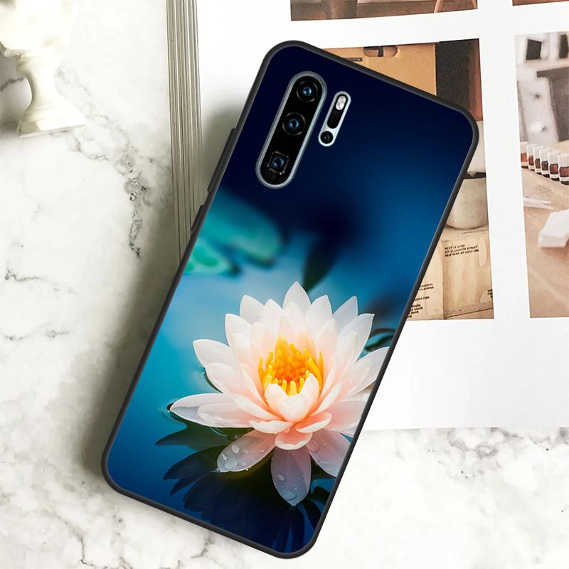 Summer Lotus For Huawei Nova Y70 Y72 Y73 Y60 Y90 Y61 Y91 7i 8i 11i 12i 12s 9 10 SE P20 P30 P40 Lite Case