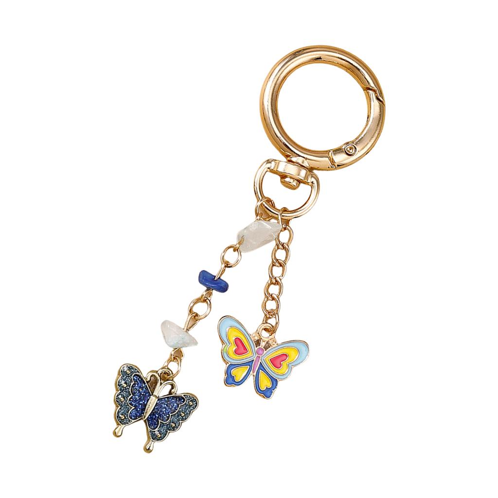 Elegant Floral Letter Keychain for Handbags Backpacks and Keys Sturdy Alloy Enamel Letter Charm Jewelry Accessory